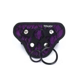 GET REAL - STRAP-ON LACE HARNESS PURPLE 2